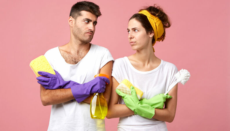Tarefas domésticas são a causa de conflitos para muitos casais